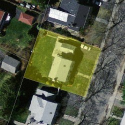 30 Fessenden St, Newton MA  02460-1118 aerial view