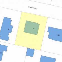 78 Lakewood Rd, Newton MA 02461-1227 plot plan
