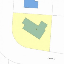 66 Andrew St, Newton MA 02461-2103 plot plan
