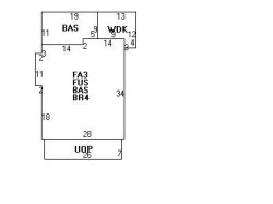 63 Clark St, Newton MA 02459-2425 floor plan