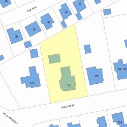 163 Lincoln St, Newton MA 02461-1501 plot plan
