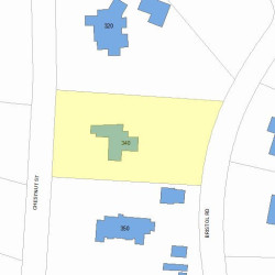 340 Chestnut St, Newton MA 02465-2951 plot plan
