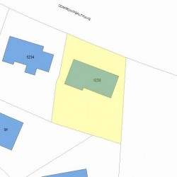 1230 Commonwealth Ave, Newton MA 02465-2909 plot plan