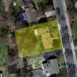 23 Beethoven Ave, Newton MA  02468-1732 aerial view