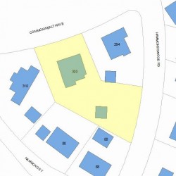 300 Commonwealth Ave, Newton MA 02459 plot plan