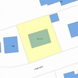 177 Webster St, Newton MA 02465-1823 plot plan