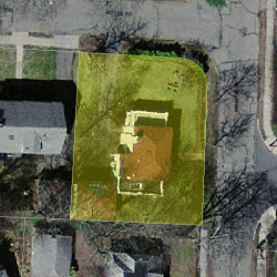 71 Morton St, Newton MA  02459-1028 aerial view