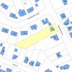 345 Winchester St, Newton MA 02461-2047 plot plan