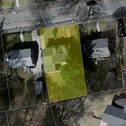 174 Oliver Rd, Newton MA  02468-2321 aerial view