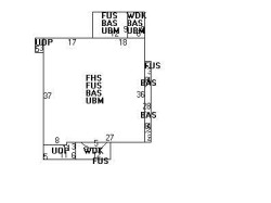 5 Bellingham St, Newton MA  02461-1001 floor plan