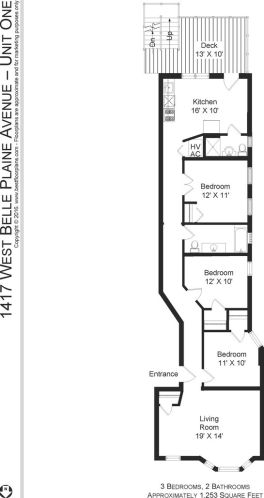 1417 Belle Plaine Ave, Chicago IL 60613-5347 exterior