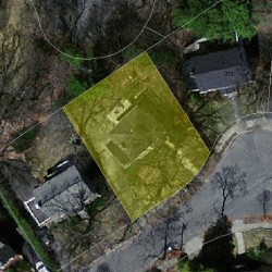 221 Dorset Rd, Newton MA  02468-1451 aerial view