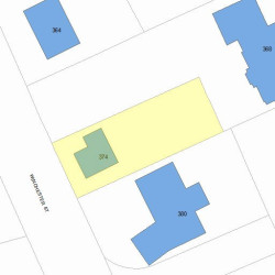 374 Winchester St, Newton MA 02461-2035 plot plan