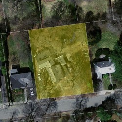 27 Amherst Rd, Newton MA  02468-2301 aerial view