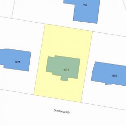 1071 Commonwealth Ave, Newton MA 02459-1447 plot plan