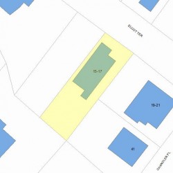17 Elliot Ter, Newton MA  02464-1409 plot plan