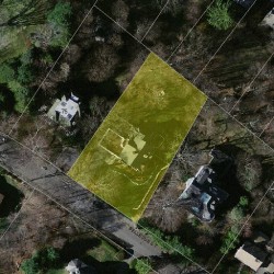 65 Bellevue St, Newton MA  02458-1918 aerial view