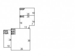 56 Clinton Pl, Newton MA  02459-1141 floor plan
