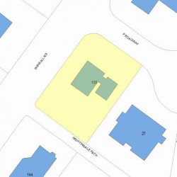 130 Wiswall Rd, Newton MA 02459-3512 plot plan