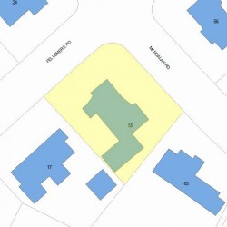 55 Mandalay Rd, Newton MA 02459-1318 plot plan