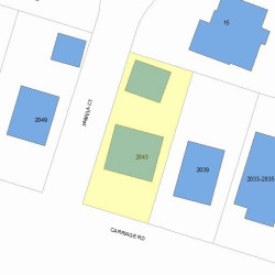 2043 Commonwealth Ave, Newton MA 02466-2005 plot plan