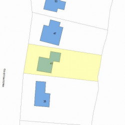 41 Kingswood Rd, Newton MA 02466-1013 plot plan