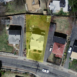 235 Webster St, Newton MA 02465-1851 aerial view