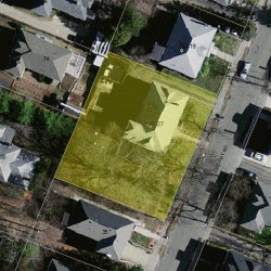 25 Crosby Rd, Boston MA  02467-1172 aerial view