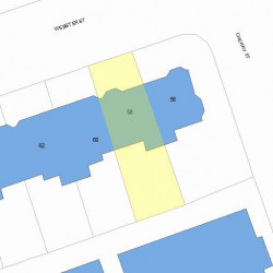 58 Webster St, Newton MA 02465-1819 plot plan