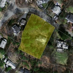 19 Ridge Rd, Newton MA  02468-1818 aerial view