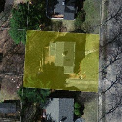 129 Upland Ave, Newton MA 02461-2112 aerial view