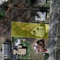 77 Cloverdale Rd, Newton MA 02461-1810 aerial view