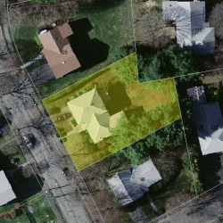 128 Olde Field Rd, Newton MA 02459-2720 aerial view