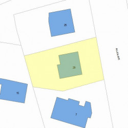 29 Allen Ave, Newton MA 02468-1715 plot plan