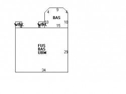 340 Wolcott St, Newton MA 02466-1510 floor plan