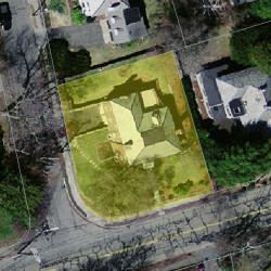 155 Homer St, Newton MA  02459-1514 aerial view