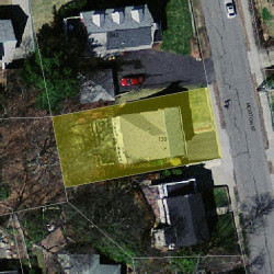 139 Morton St, Newton MA  02459-1530 aerial view