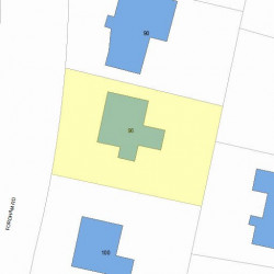 96 Fordham Rd, Newton MA 02465-1226 plot plan