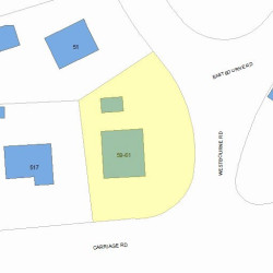 59 Westbourne Rd, Newton MA 02459-1617 plot plan