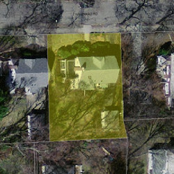 12 Vineyard Rd, Newton MA  02459-1004 aerial view