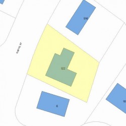 522 Grove St, Newton MA  02462-1411 plot plan