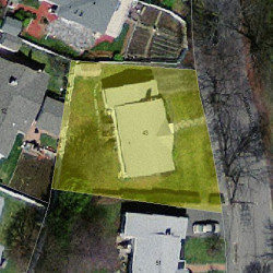 43 Albemarle Rd, Newton MA 02460-1107 aerial view