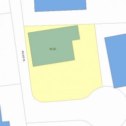 20 Elliot Pl, Newton MA  02464-1303 plot plan