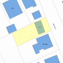 103 Bridge St, Newton MA 02458-1104 plot plan