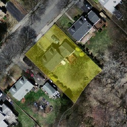 62 Albert Rd, Newton MA 02466-1303 aerial view