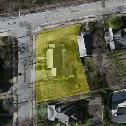 6 Morseland Ave, Newton MA  02459-1129 aerial view
