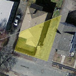 19 Cambria Rd, Newton MA  02465-1116 aerial view