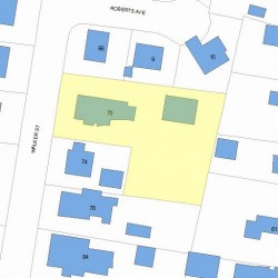 70 Walker St, Newton MA 02460-1531 plot plan
