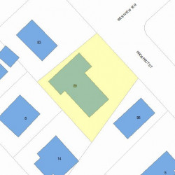 89 Prospect St, Newton MA 02465-2340 plot plan