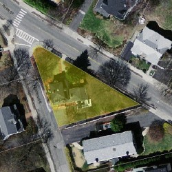 20 River St, Newton MA  02465-1852 aerial view